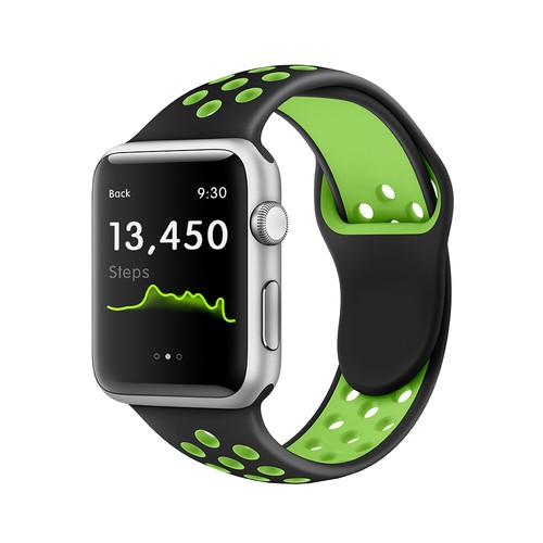 For Apple Watch iWatch Series Band 7 SE 6 5 4 3 2 Sports Silicone Bracelet Strap - Picture 16 of 26