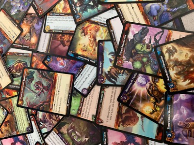 WOW WORLD OF WARCRAFT TCG : 100+ ASSORTED CARDS MIX - RARES EPICS FOILS & MORE!