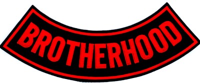 Brotherhood Rocker Patch BROTHERHOOD MOTORCYCLE VEST MILITARY TRUCKER 11