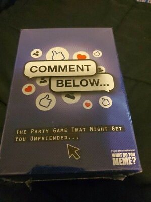 Comment Below - Adult Party Game by What Do You Meme? - NEW/SEALED