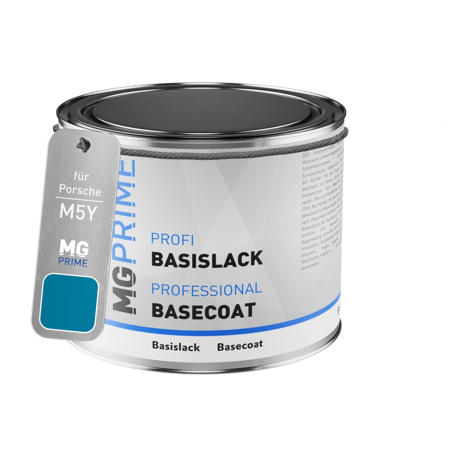 Autolack Dose Spritzfertig FüR Porsche M5Y W6 Minerva Blau Metallic 0,5L-image