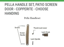 New Pella Sliding Door Screen Handle L-OX For 1959-1990 #9012003 Left Hand Only