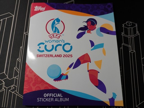 Topps Women’s Euro EM Switzerland 2025⚽Sammelmappe/Album leer + 6 Random Sticker