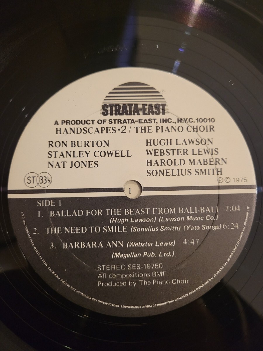 ◆Piano Choir◆Stanley Cowell◆strata east Stanley Cowell & The Piano Choir.Handscapes 2.Orig.Strata