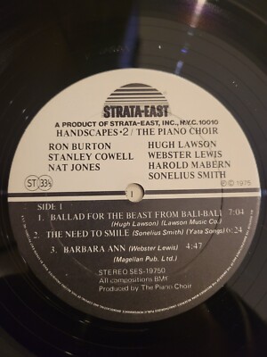 ◆Piano Choir◆Stanley Cowell◆strata east Stanley Cowell & The Piano Choir.Handscapes 2.Orig.Strata