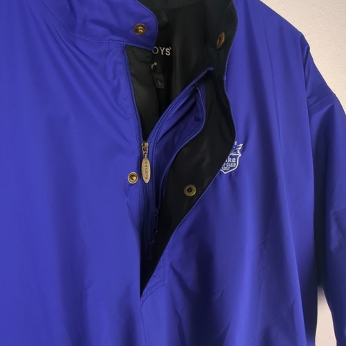 FOOT JOY Herren Golfshirt L blau kurzarm 1/4 Reißverschluss 3 Taschen Regen Dry Joy - Bild 12 von 17
