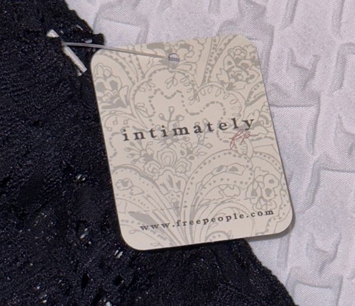 INTIMATELY FREE PEOPLE Made You Look Black Lace Bikini Panty Womens M L 7 XL 8 - Picture 5 of 10