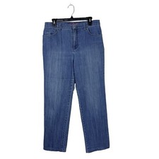 Gloria Vanderbilt Jeans Size 10 Amanda High Rise Tapered Stretch Blue Dark Wash
