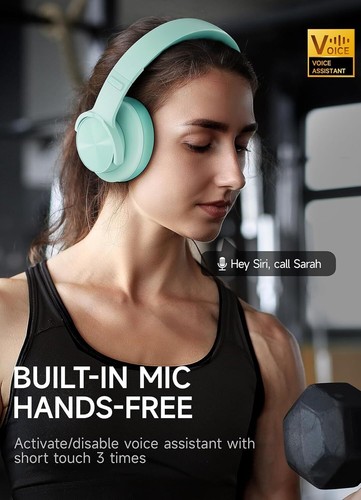 Bluetooth Headphones Over Ear, 120H Playtime Wireless Headphones with 3 EQ Modes - Picture 5 of 13
