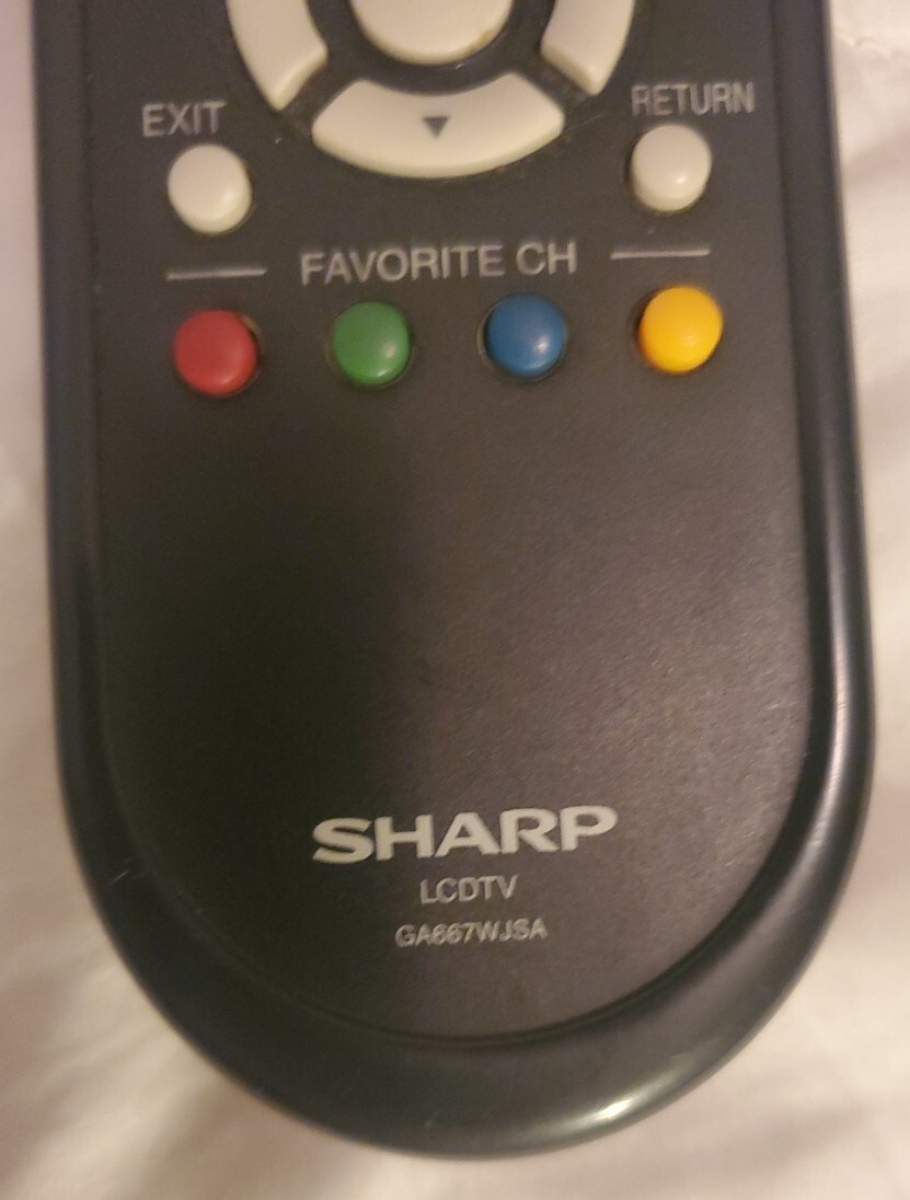 SHARP GA667WJSA LCD TV REMOTE CONTROL GENUINE ORIGINAL CLICKER for sale