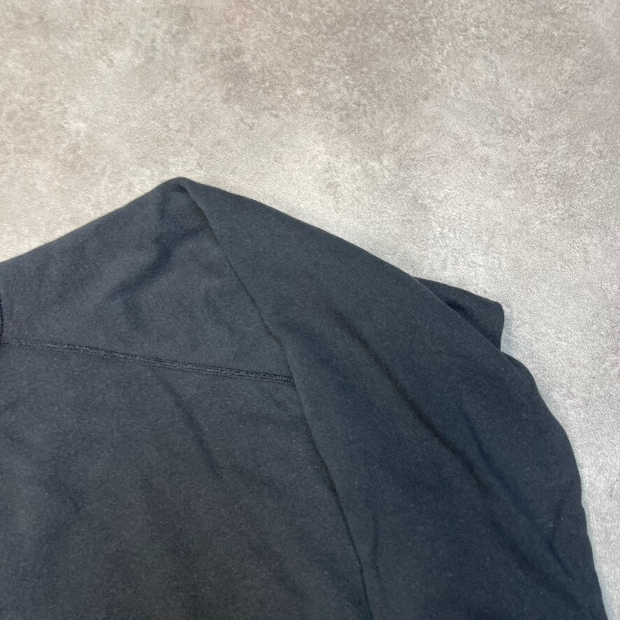 Hanes Herway Sweatshirt Womens Medium Pull Over Blank Y2K Jumper, Black image 4