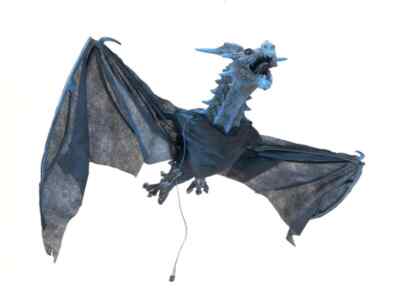 Europalms Halloween Flying Dragon Spannweite 120cm - Animierte Drachenfigur zum 