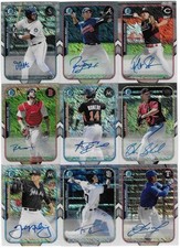 2015 Bowman Chrome Justin Nicolino Farm's Finest Mini Shimmer Ref Auto Marlins