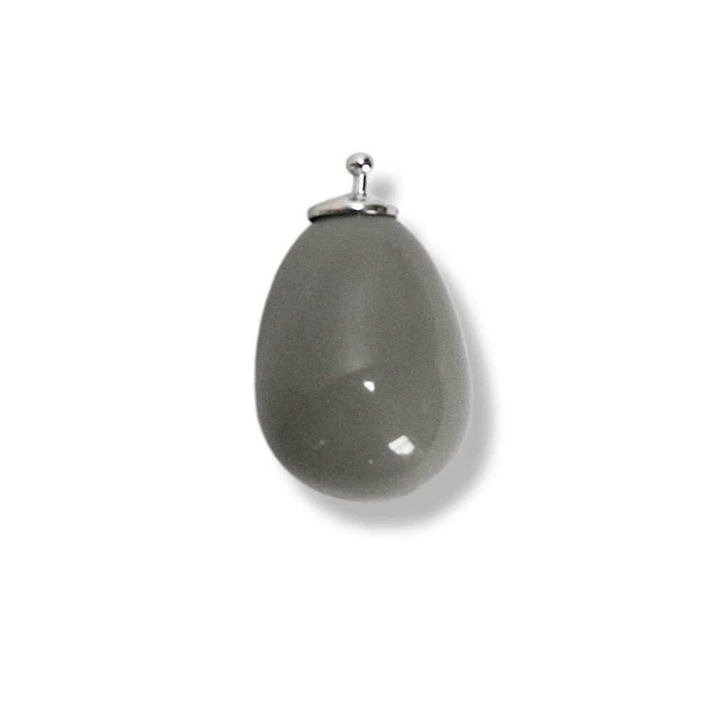 HEIDE HEINZENDORFF Coppia Ciondoli Per Orecchini A Cerchio - Sfere Crystal Rubin In Argento, Diametro 14 Mm