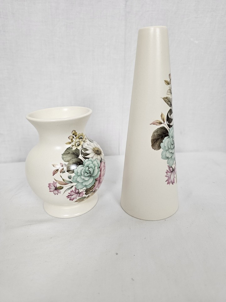 Purbeck Pottery Poole Dorset Vases Set Of Two Bud Vases Vintage eBay