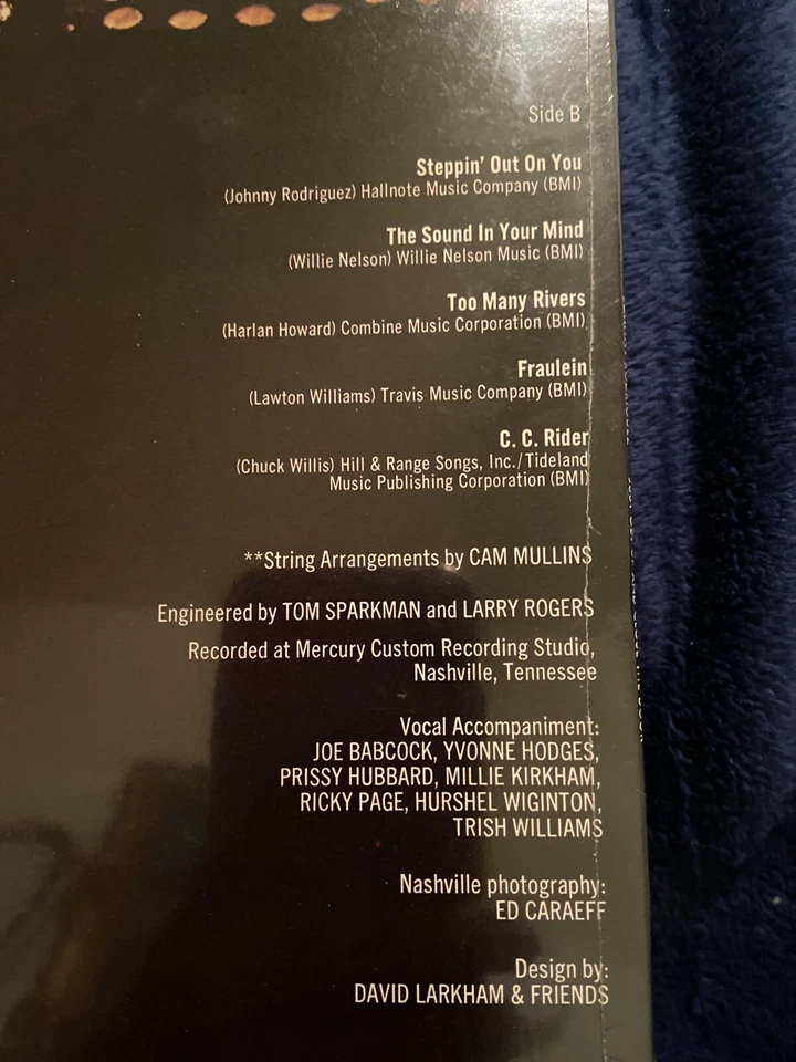 "Tejano Tex Mex" Johnny Rodriguez "Just Get Up and Close the Door" "Rare LP" - Image 4 of 4