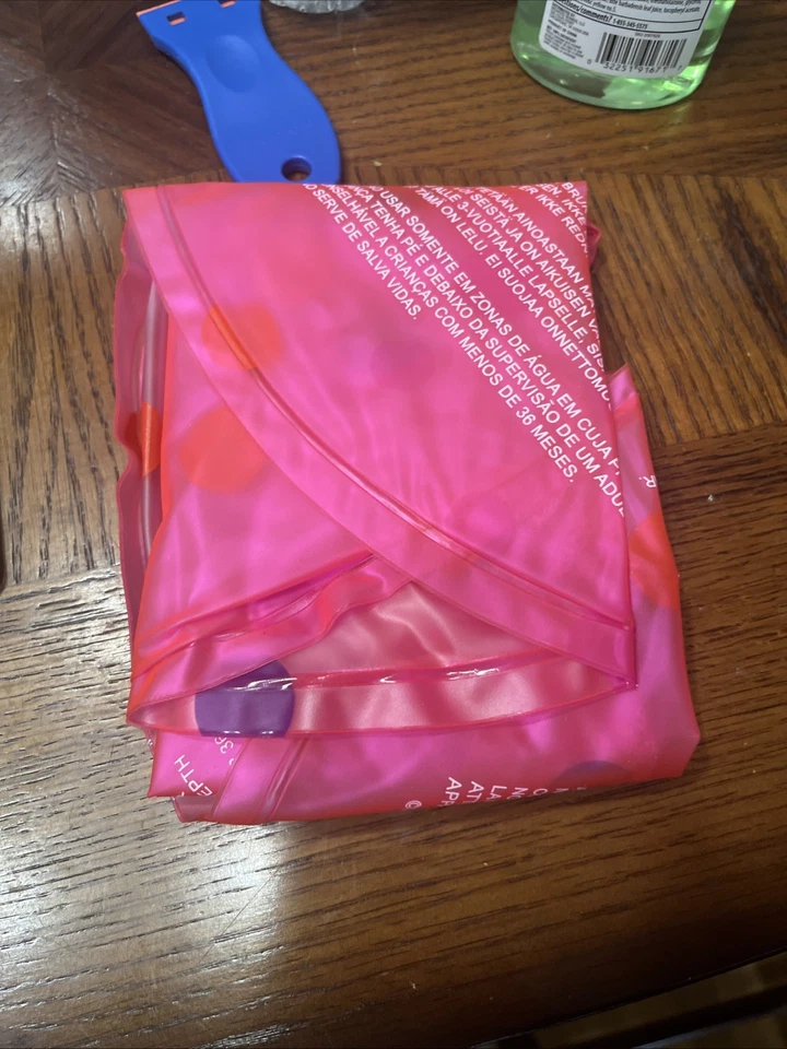 Anillo de natación inflable Barbie 50 cm 2000 Y2K difícil de encontrar Halsall playa Barbie línea de engranajes Foto 3 de 4