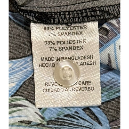 Laguna Herren M Hawaiihemd blau tropisch Blumen Aloha Knopfleiste Urlaub - Bild 5 von 7