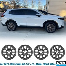 18 Hubcap Black Matte Wheel Covers For 2023 2024 2025 Honda Cr-v Ex Ex-l