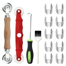 Window Screen Repair Kit Mesh Spline Roller Tools Door Replacement Set