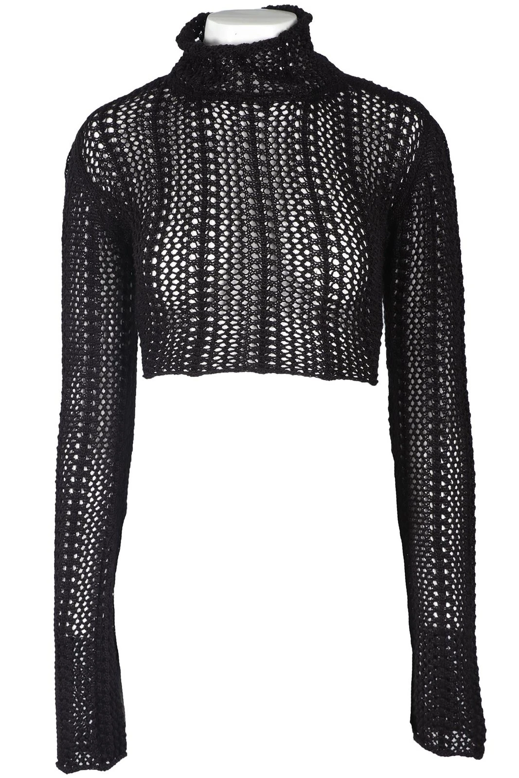 SAVANNAH MORROW BLACK CROCHET TOP SMALL