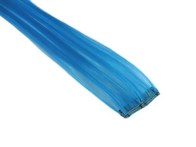 Clip-In 12'' Haarverlängerung Neon Türkis Blau Emo Szene Extension Goth Punk