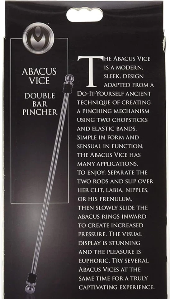 Pinza campana doble barra ábaco vice clítoris labios pezón frenillo clip en anillo Foto 2 de 4