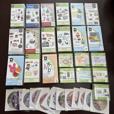 22 New Sealed Cricut Cartridge Booklets 13 Disk Anna Griffin Calendar Wedding