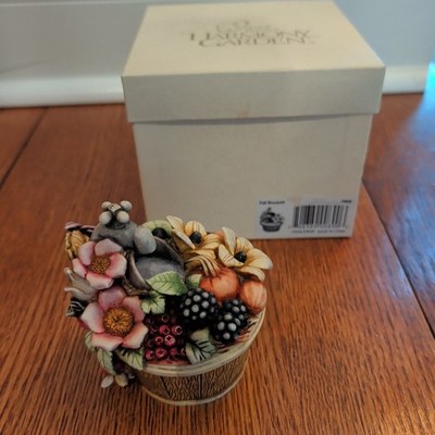 Lord Byron's Harmony Garden Kingdom Figurine Trinket Box Fall Bouquet Ltd Ed