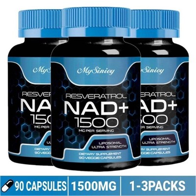 NAD+1500mg Resveratrol DNA Repair Heart & Anti-aging Antioxidant Supplement DE.
