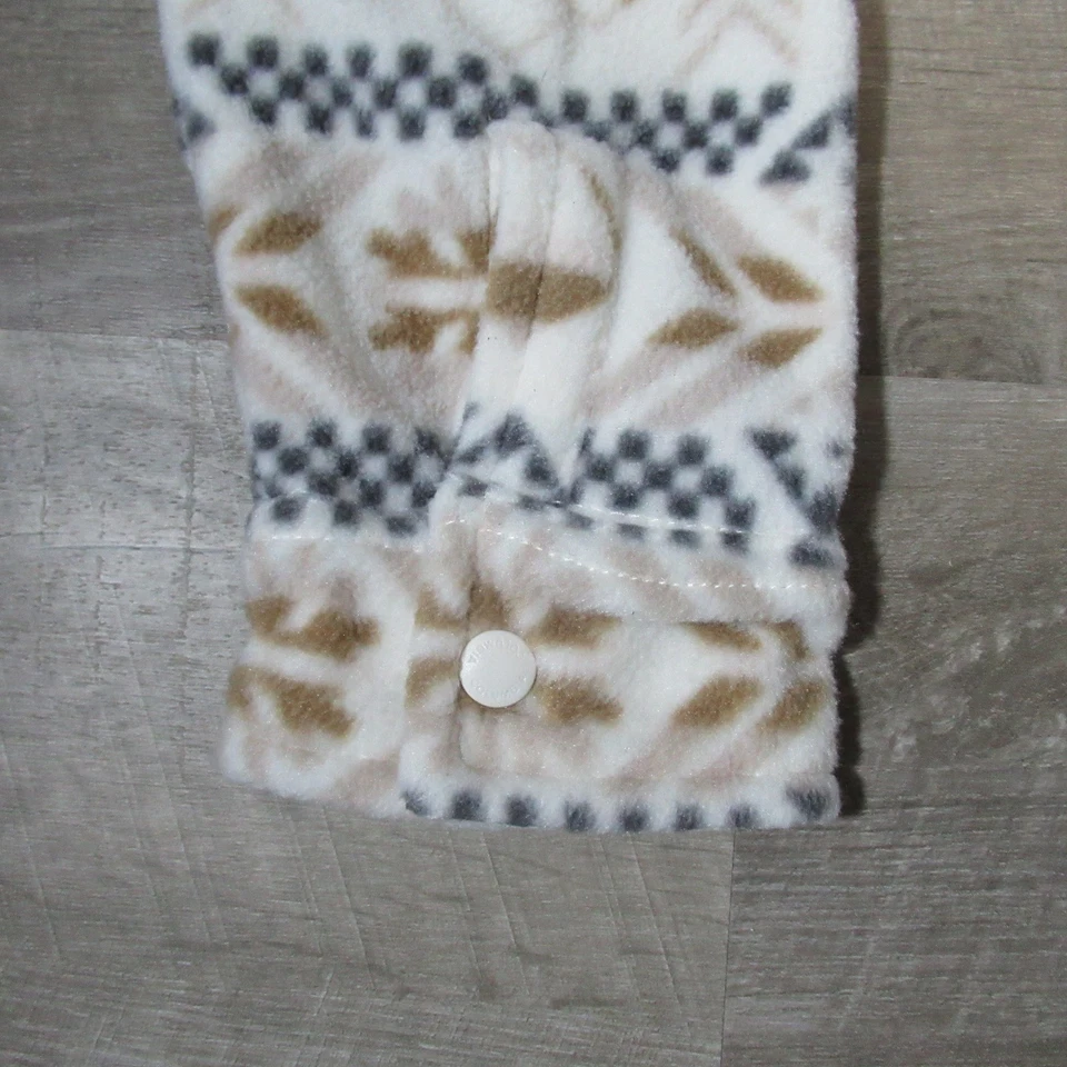 Columbia Men’s Fleece Shirt Jacket XL Ivory Patterned Outdoors Aztec Button up - Image 4 of 4