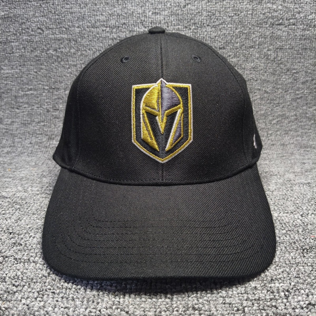 '47 Brand Vegas Golden Knights NHL Black Curved Brim Snapback Cap