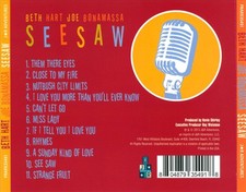 JOE BONAMASSA/BETH HART - SEESAW NEW CD