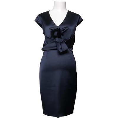 Pinko, Kleid, Größe: 36, Blau, Acetat/Elasthan/Polyester, Einfarbig, Satin #rrG