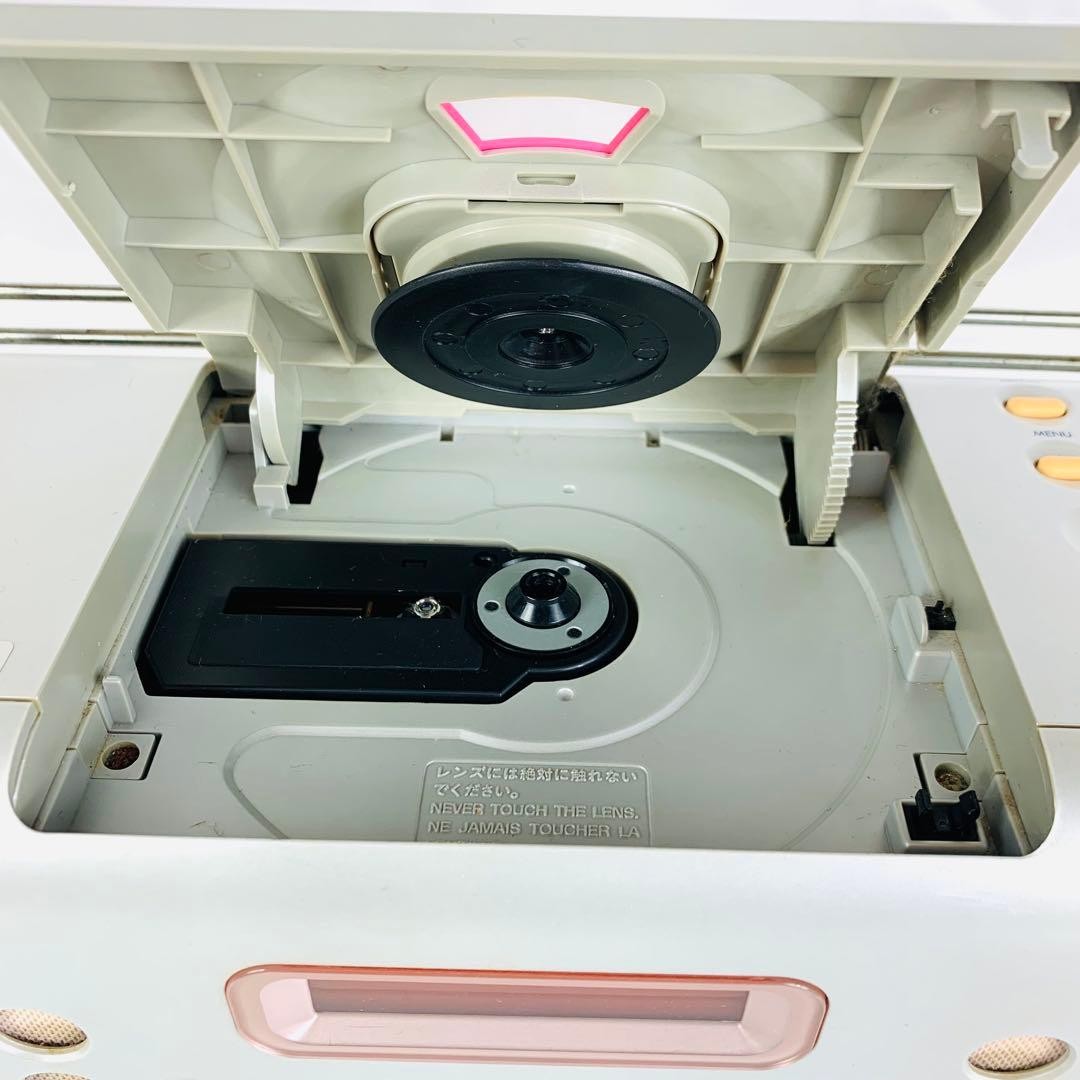 Kenwood MDX-KT302 CD MD Stereo Hello Kitty Boombox Tested Rare