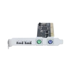 PCI 32bit to 2x USB 2.0 2x PS2 PS/2 Port For PC Keyboard Mouse Adapter Card