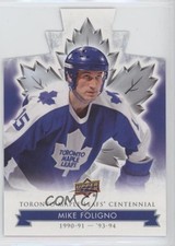 2017 Upper Deck Toronto Maple Leafs Centennial Blue Die-Cut Mike Foligno #46 7q4