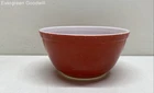 Pyrex 1.5 QT Red Glass Ovenware Bowl
