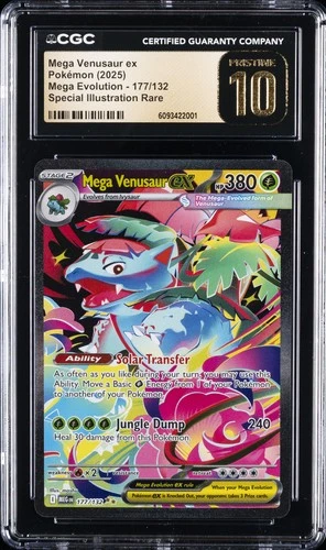 2025 POKEMON MEGA EVOLUTIONS #177 MEGA VENUSAUR CGC 10 PRISTINE