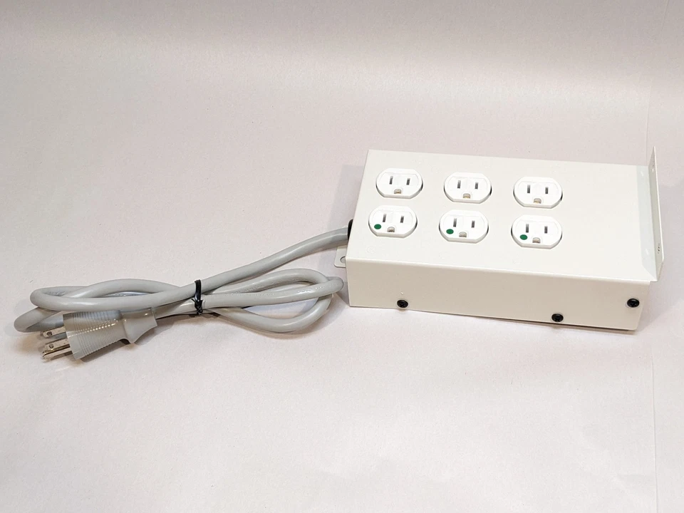 4 Hubbell Hospital Grade 8-Outlet Power Strip GFCI 15A Kord King 4ft 14AWG SJTOW - Image 2 of 4