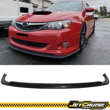 Fits 08-10 Subaru Impreza WRX Premium CS Style Unpainted Front Bumper Lip PU