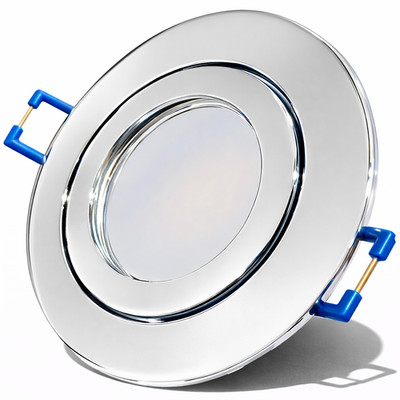 Heller LED Deckenstrahler 9W für Bad & Dusche | IP44 | GU10 | 900 Lumen Warmweiß
