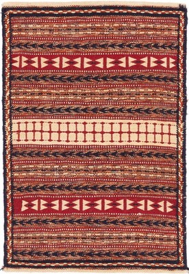 Kelim Sirjan Teppich 59x88 cm handgewebt Wolle Persien Unikat Neu