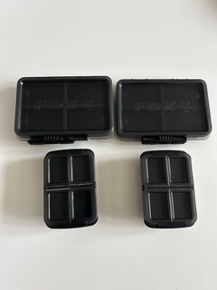 Fox cajas pequeñas x4 aparejos de pesca de carpa