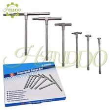 6PCS TELESCOPING GAGE SET 5/16" - 6" RANGE SUPER PRECISION T-BORE HOLE GAUGES