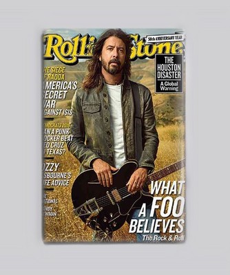 FOO FIGHTERS / ROLLING STONE - 2''x3'' POSTER MAGNET (retro magazine