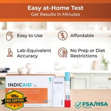 INDICAID iFOB Fecal Occult Blood Test Home Colon FIT Test