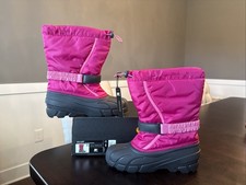 Youth Size 6 SOREL Flurry Deep Blush, Tropic Pink Boots NY1965-684