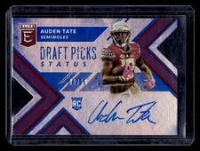 2018 Panini Elite Draft Picks #253 Auden Tate DP AutoStatus Die Cut Blue #/25