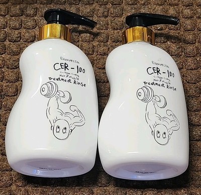 2-Eliza Vecca CER-100 Collagen Coating Hair A+Muscle Treatment Rins 16.9oz 4/28+